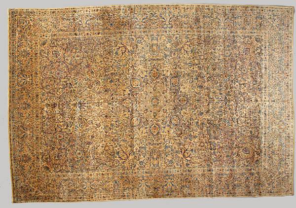 Appraisal: A Kerman carpet South Central Persia size approximately ft in