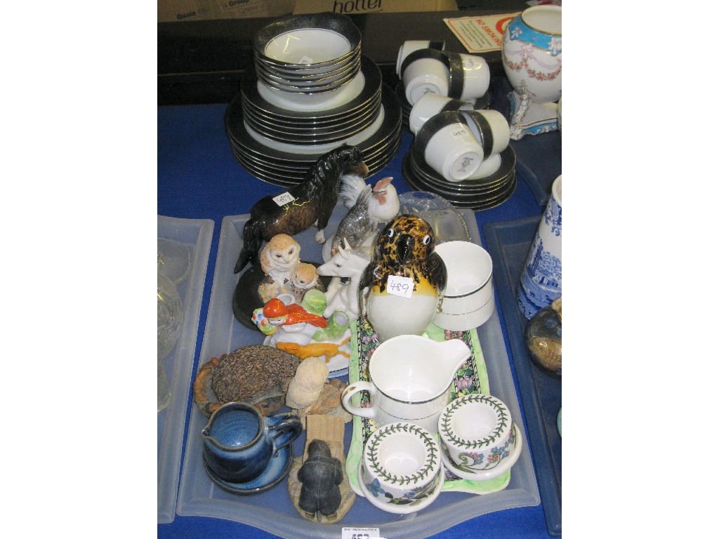 Appraisal: Lot comprising a tray of assorted ceramics and glass -