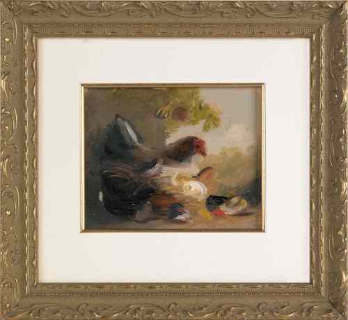 Appraisal: Mary Russell Smith American - oil on paper sketch of