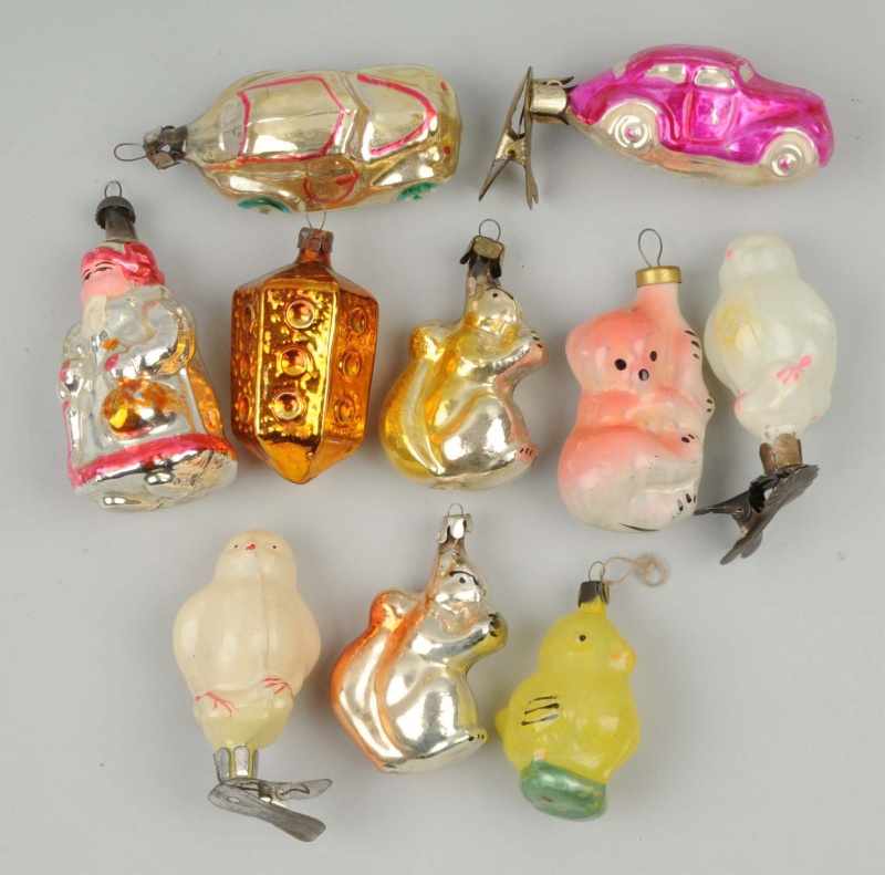 Appraisal: Lot of Russian Christmas Ornaments Description Includes three clip-ons and