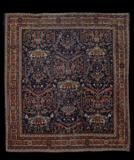 Appraisal: Antique Persian Mahal Carpet ' x '