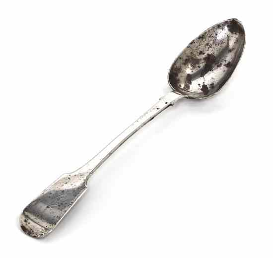 Appraisal: A Scottish Silver Stuffing Spoon Charles Robb Sons Edinburgh of