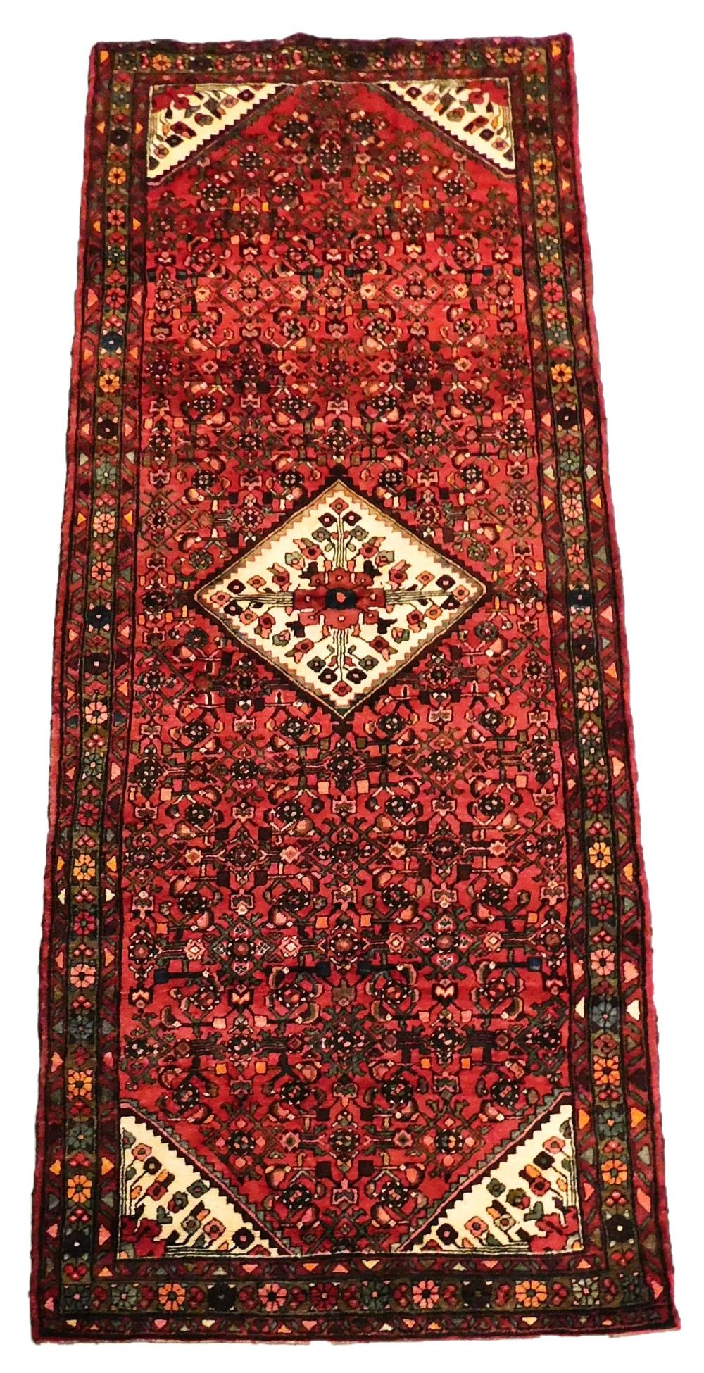 Appraisal: RUG Persian Hamadan ' x ' wool on cotton overall