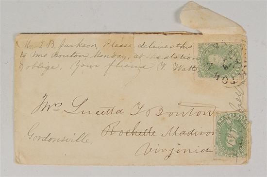 Appraisal: Civil War Letters and Covers Descended through a prominent Madison