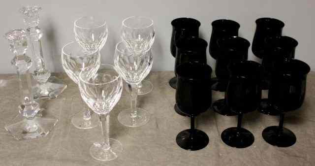 Appraisal: Assorted Glass Lot Incl Waterford tall Waterford stems - ''