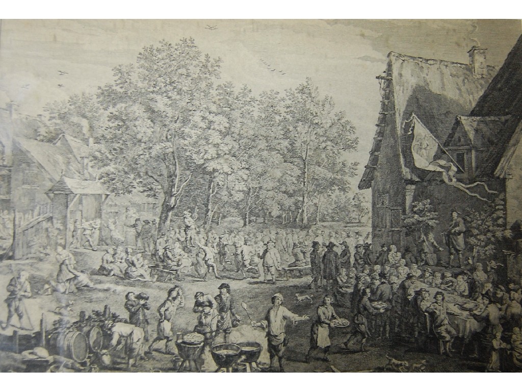 Appraisal: Engraving after David Ogborne 'An exact perspective view of Dunmow