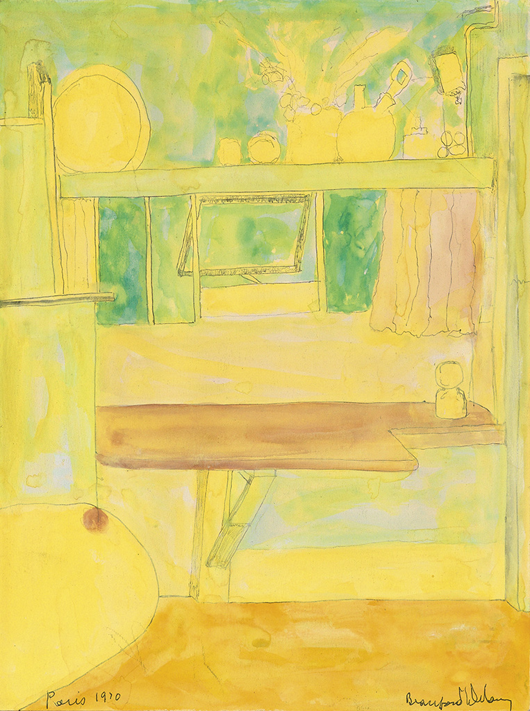 Appraisal: BEAUFORD DELANEY - Kitchen Watercolor and pencil on cream wove