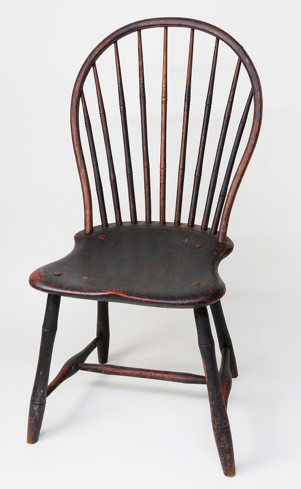 Appraisal: Nantucket Made Bow Back Windsor Side Chair early th Century