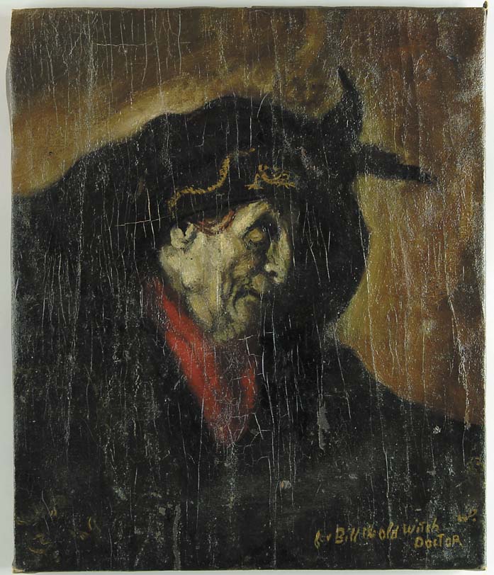 Appraisal: WALDO PEIRCE American - THE OLD WITCH DOCTOR Oil on