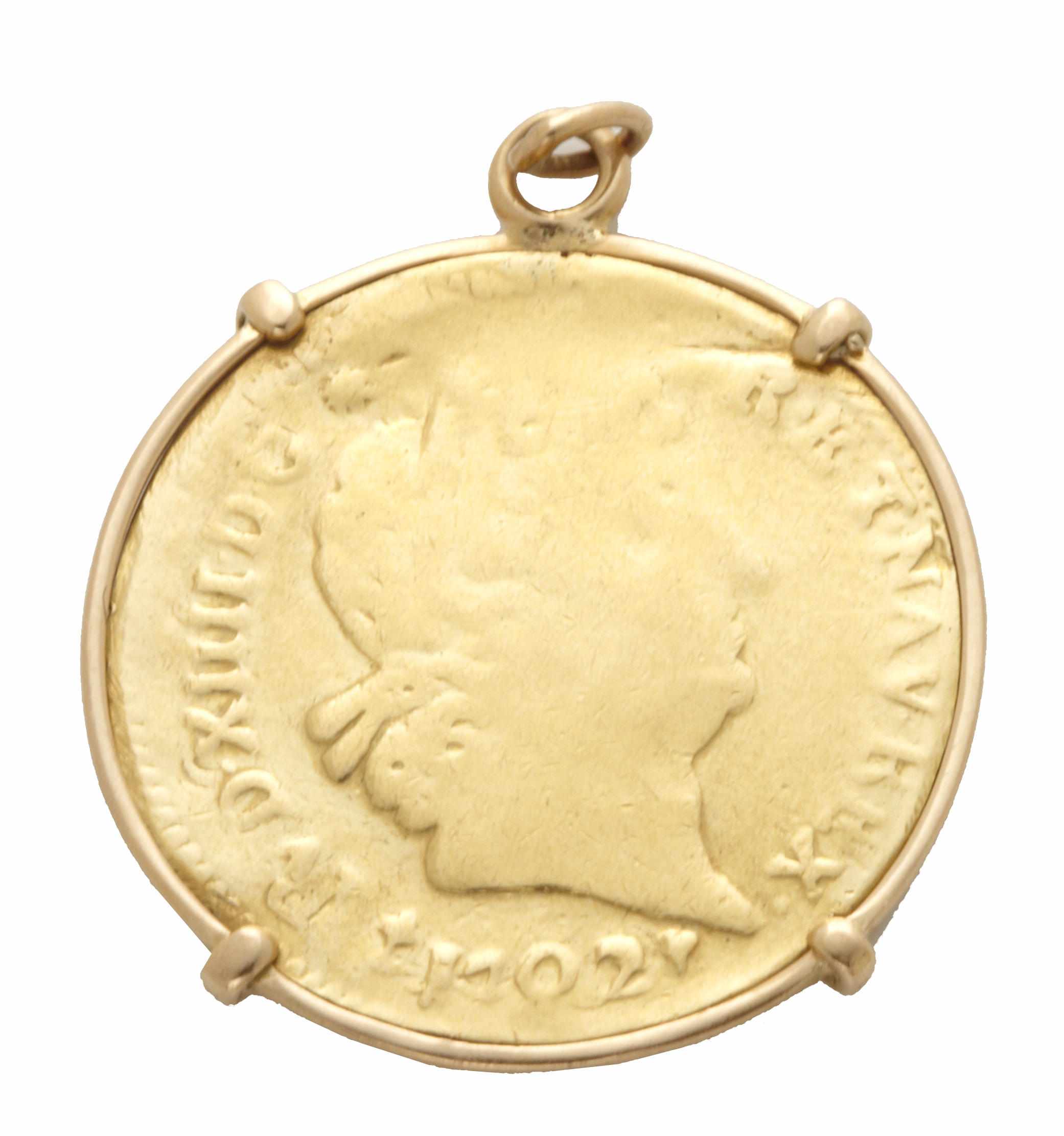 Appraisal: A Louis d'or gold coin pendant