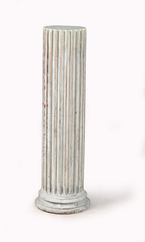 Appraisal: PEDESTAL COLUMN American st half- th century probably pine Fluted