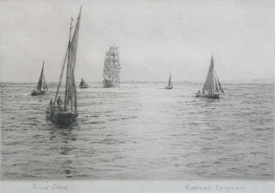 Appraisal: Rowland Langmaid - Silver Solent Signed and titled Etching x