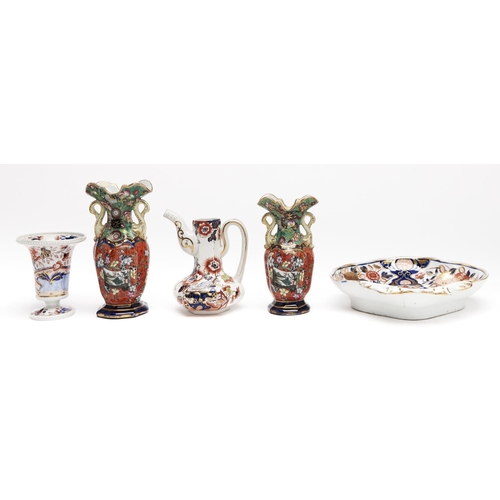 Appraisal: A graduated pair of Mason's Ironstone vases c printed and