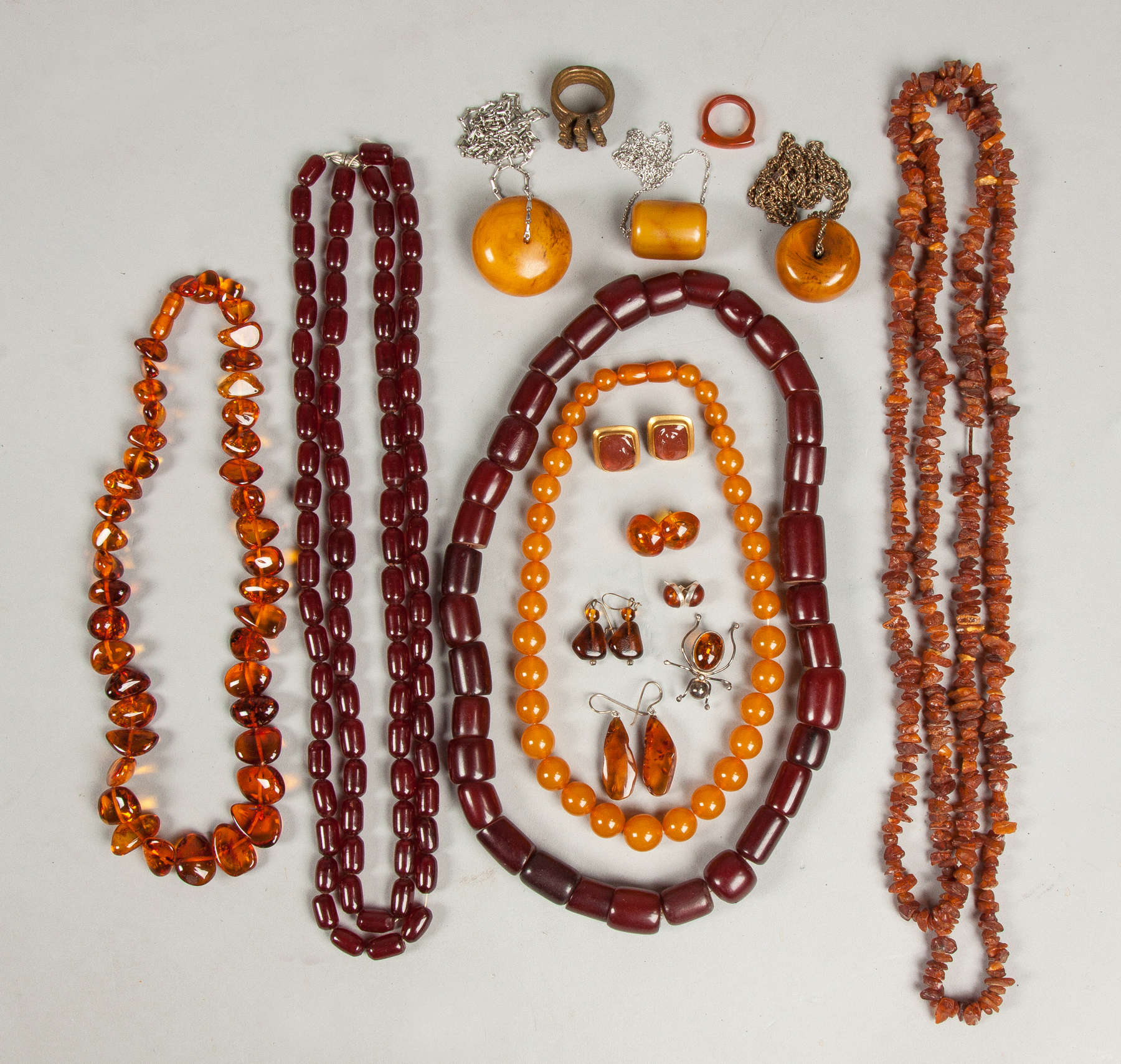 Appraisal: Vintage Synthetic Amber Jewelry