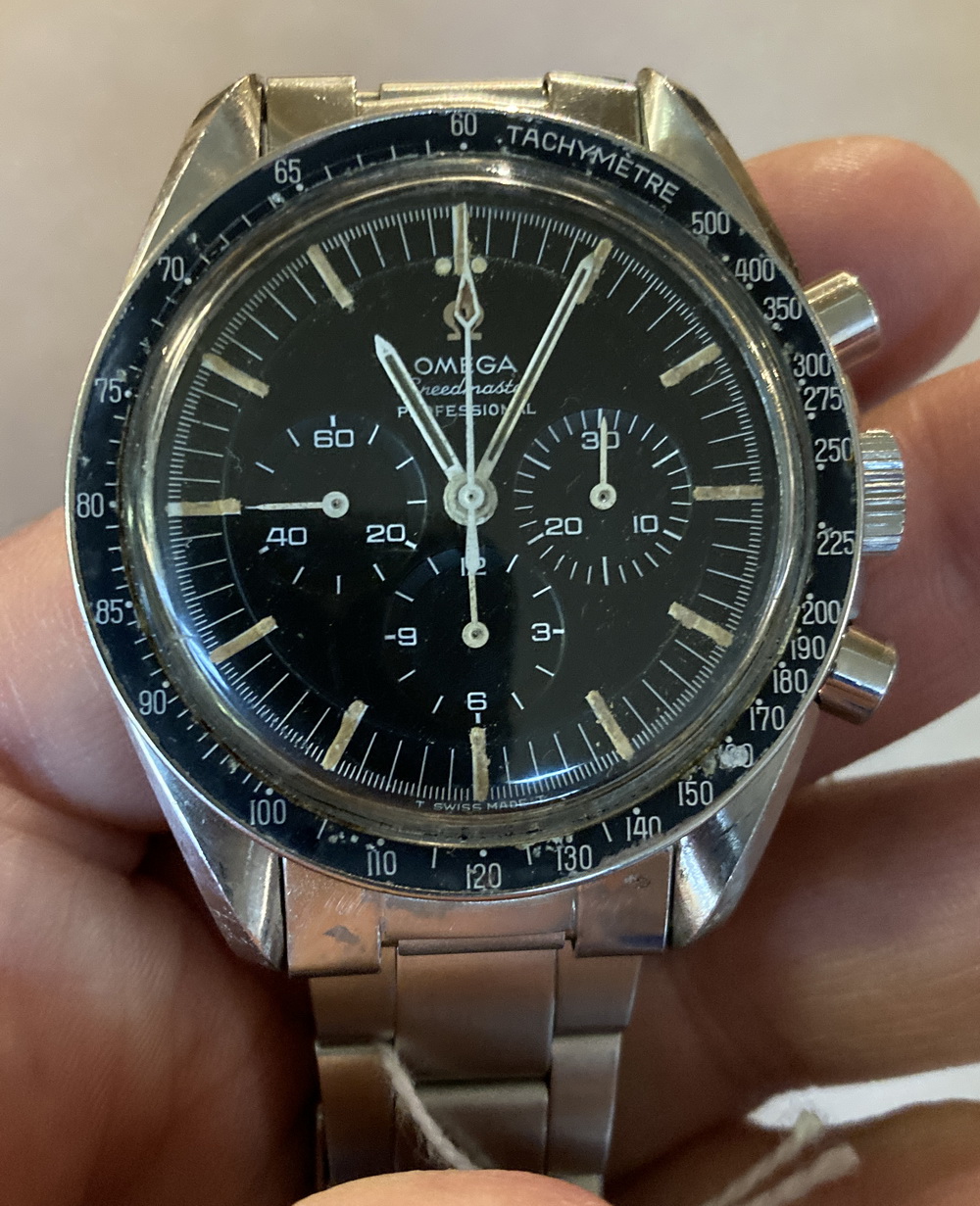 Appraisal: GENT'S OMEGA WRISTWATCH Omega Speedmaster Professional Pre-Moon Stainless steel Replaced