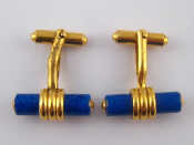 Appraisal: Christofle A pair of gold plated cufflinks by Christofle signed