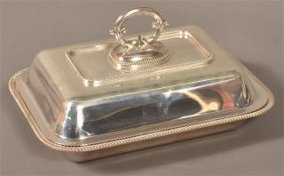 Appraisal: K Uyeda Silver Covered Vegetable Dish K Uyeda Tokyo Japan