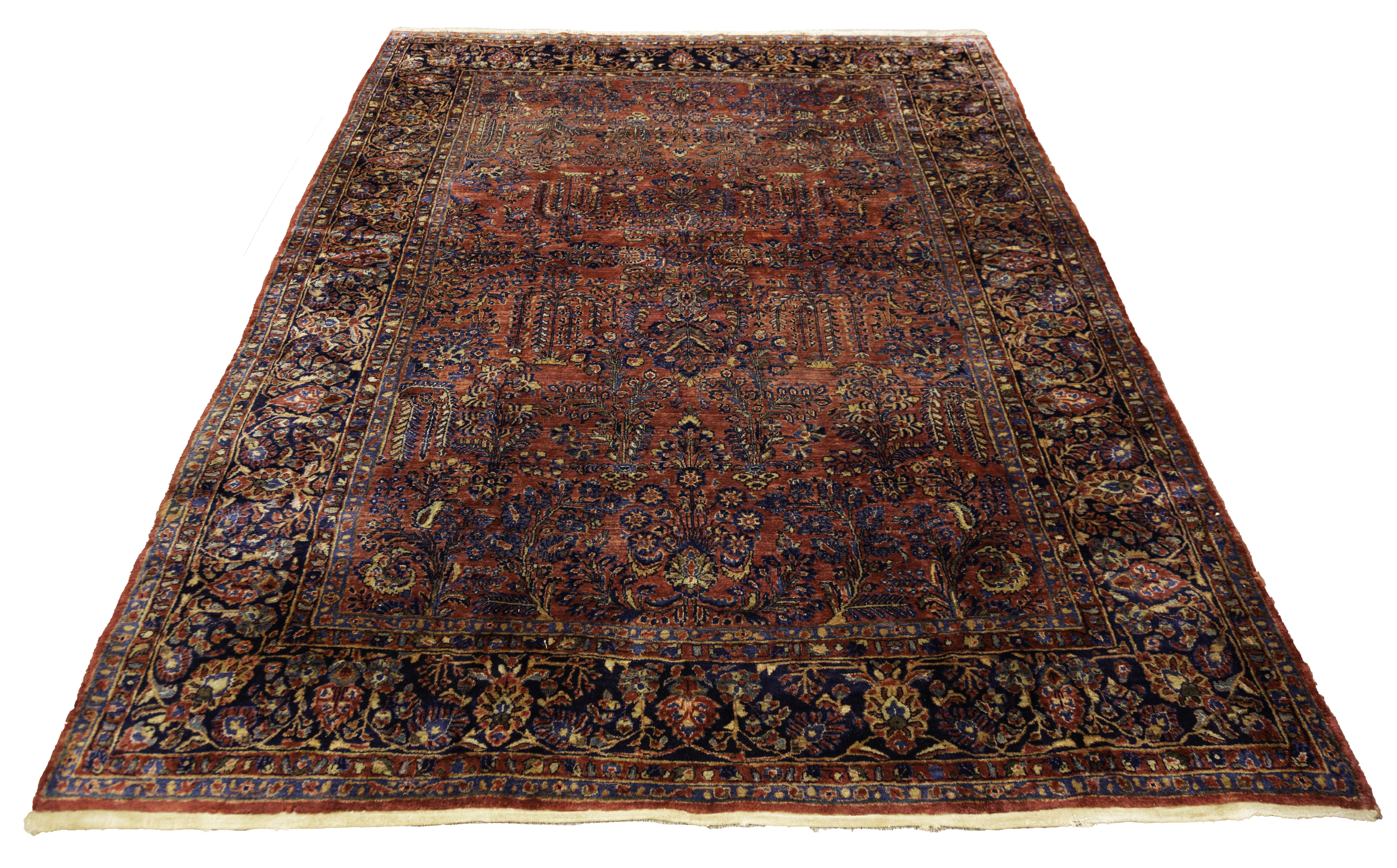 Appraisal: PAINTED SAROUK ORIENTAL RUG Early th century