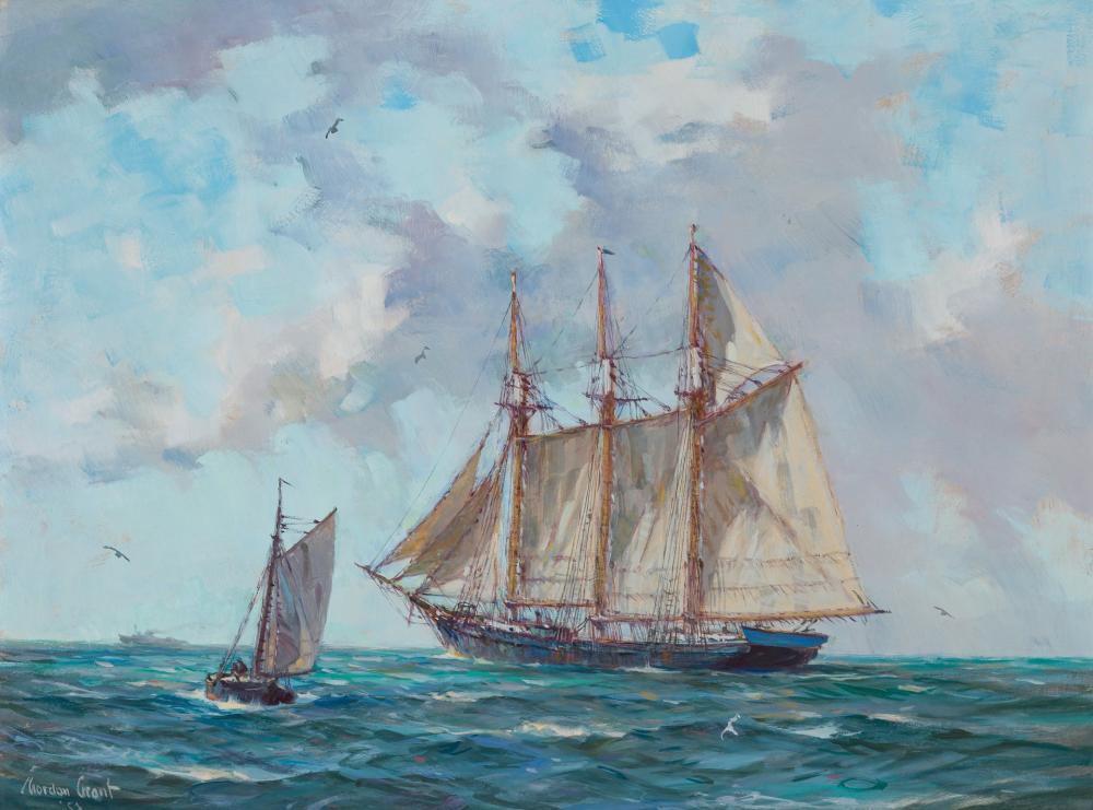 Appraisal: GORDON HOPE GRANT American - Fore and Aft oil on