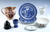 Appraisal: POTTERY LOT - Nine piece lot of early-mid th C