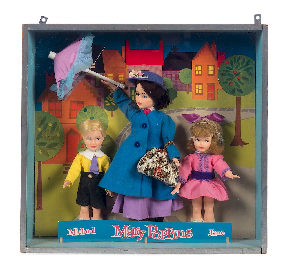 Appraisal: Mary Poppins Store Display Doll Set Good condition with normal