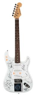 Appraisal: Styx Band Signed Guitar Pearl-white finish New York Pro electric