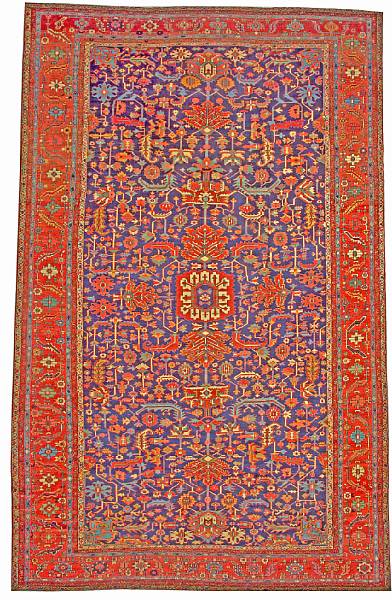 Appraisal: A Serapi carpet Northwest Persia size approximately ft in x