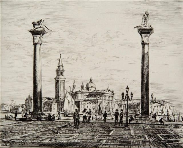 Appraisal: FRANCIS H DODD British - 'The Piazzetta Venice' 'Patience' 'In