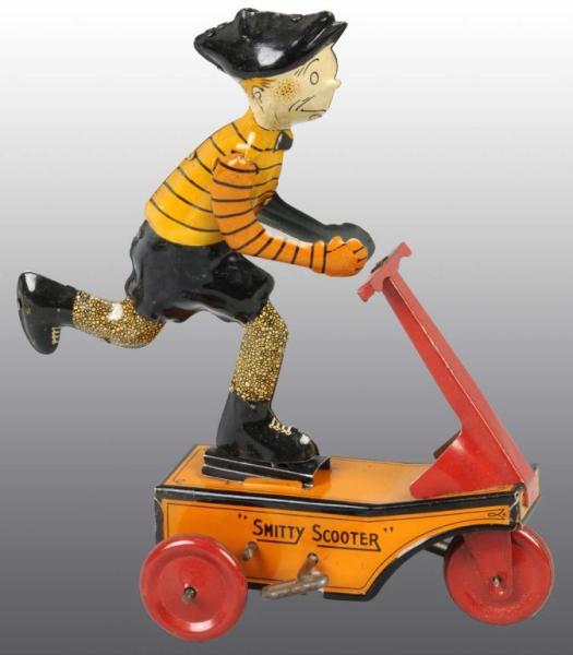 Appraisal: Marx Smitty Scooter Toy in Original Box Description Tin litho