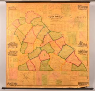 Appraisal: Shearer's Map of York County Pennsyvlania h x w