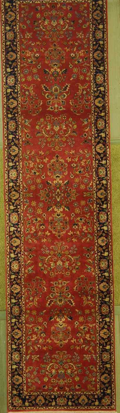 Appraisal: ORIENTAL RUG SAROUK-DESIGN RUNNER ' x ' '' Traditional clusters