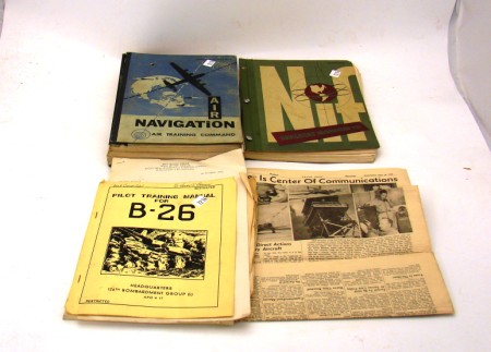 Appraisal: Lot of US Air Corp flyers navigation manuals including Pilot