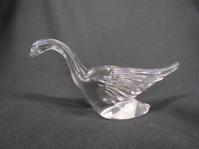 Appraisal: Heisey Glass Figurine of a Goose plate in book tall