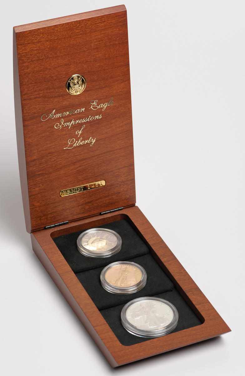 Appraisal: American Eagle ''Impressions of Liberty'' Three Piece Proof Set Set