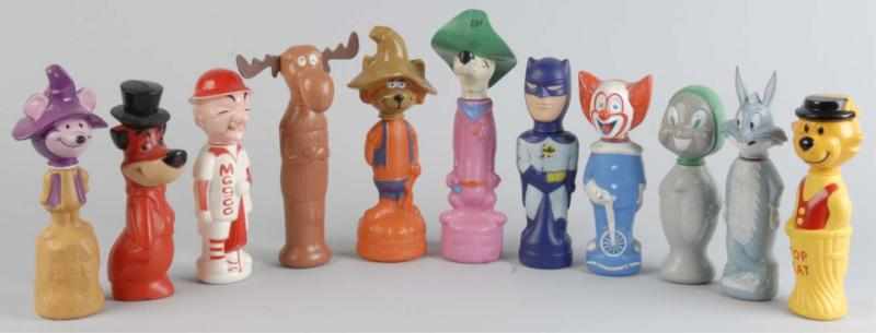 Appraisal: Lot of Plastic Character Soakys Description Includes Batman Bugs Bunny