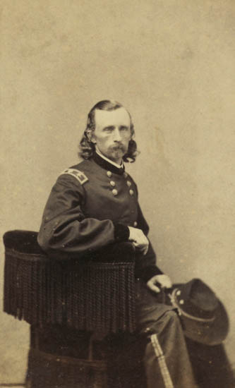 Appraisal: CUSTER GEORGE ARMSTONG A handsome carte-de-visite portrait of General George