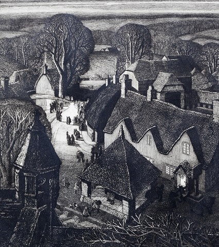 Appraisal: Robin Tanner British - Christmas conceived This etching could be