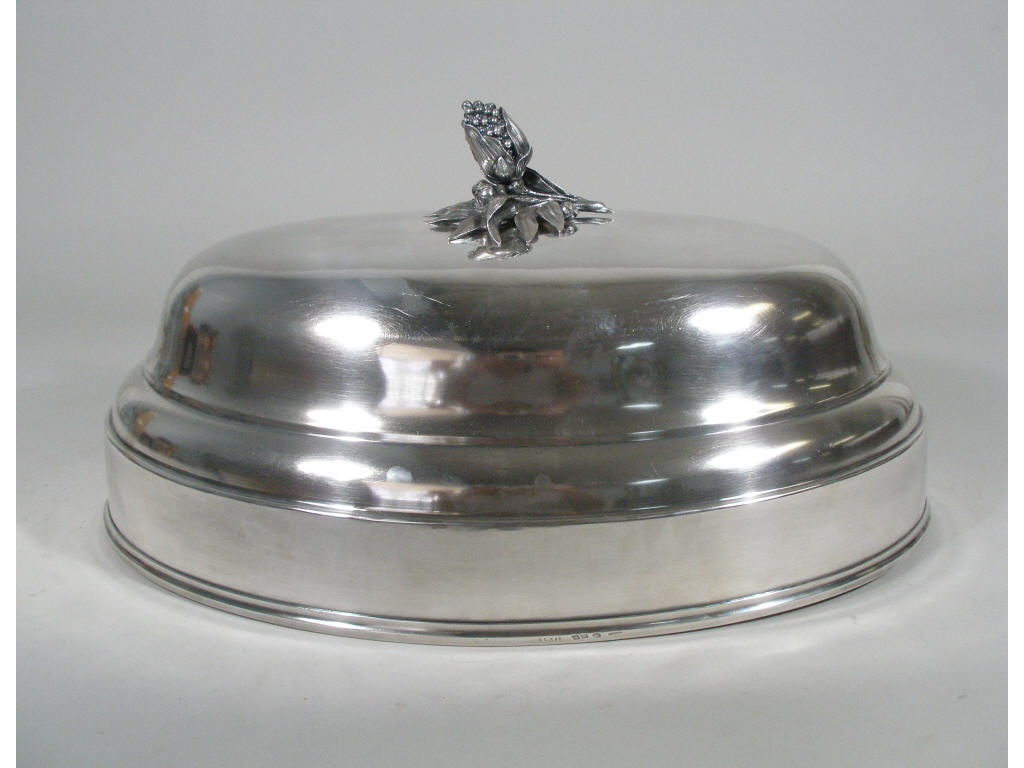 Appraisal: Christofle Silver Plate Entree Cover th c very fine silver