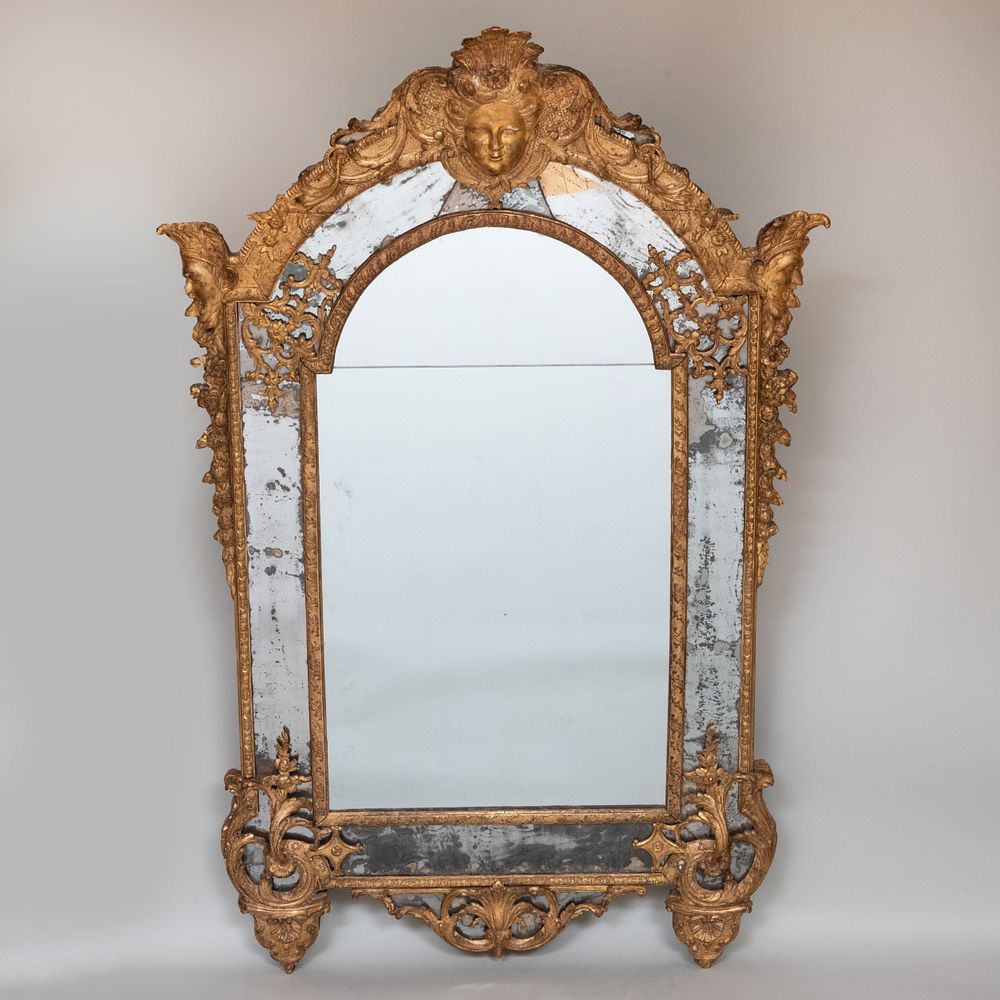 Appraisal: Fine R gence Giltwood Mirror ft x in Sold Stair