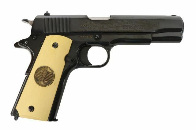 Appraisal: Colt Model World War Meuse-Argonne Commemorative pistol caliber barrel wood