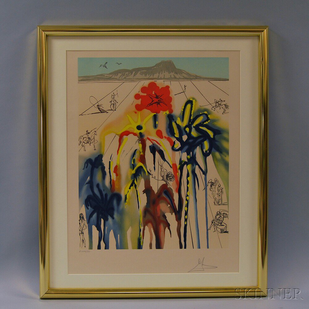 Appraisal: Salvador Dali Spanish - Diamond Head Signed in pencil in