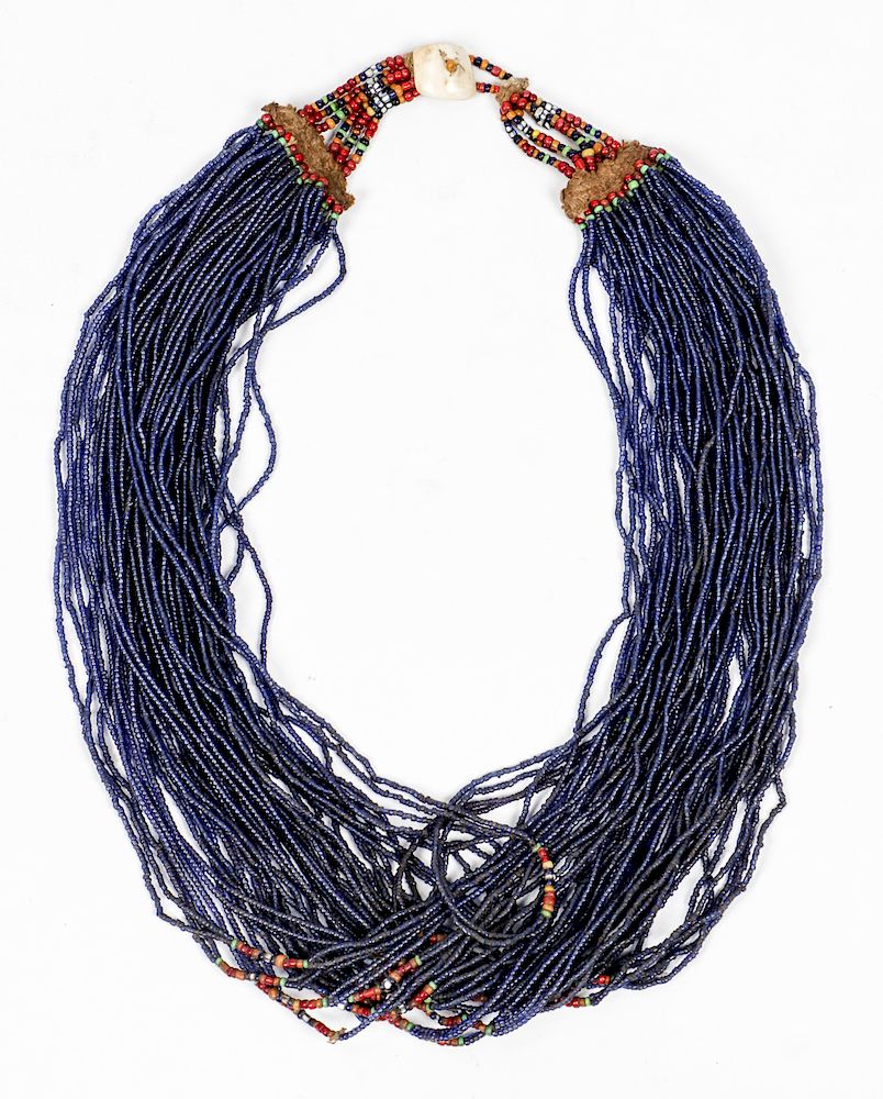 Appraisal: Navy Color Royal Naga Necklace Navy Color Royal Naga Necklace