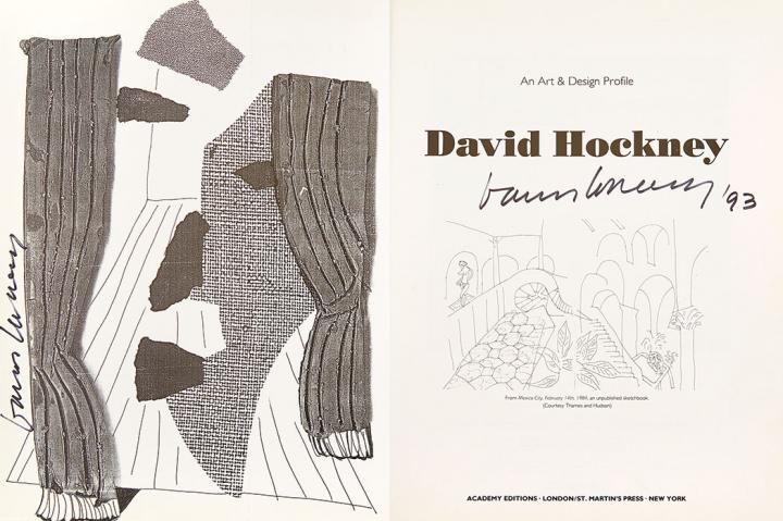 Appraisal: HOCKNEY DAVID Group of twelve signed volumes each a first