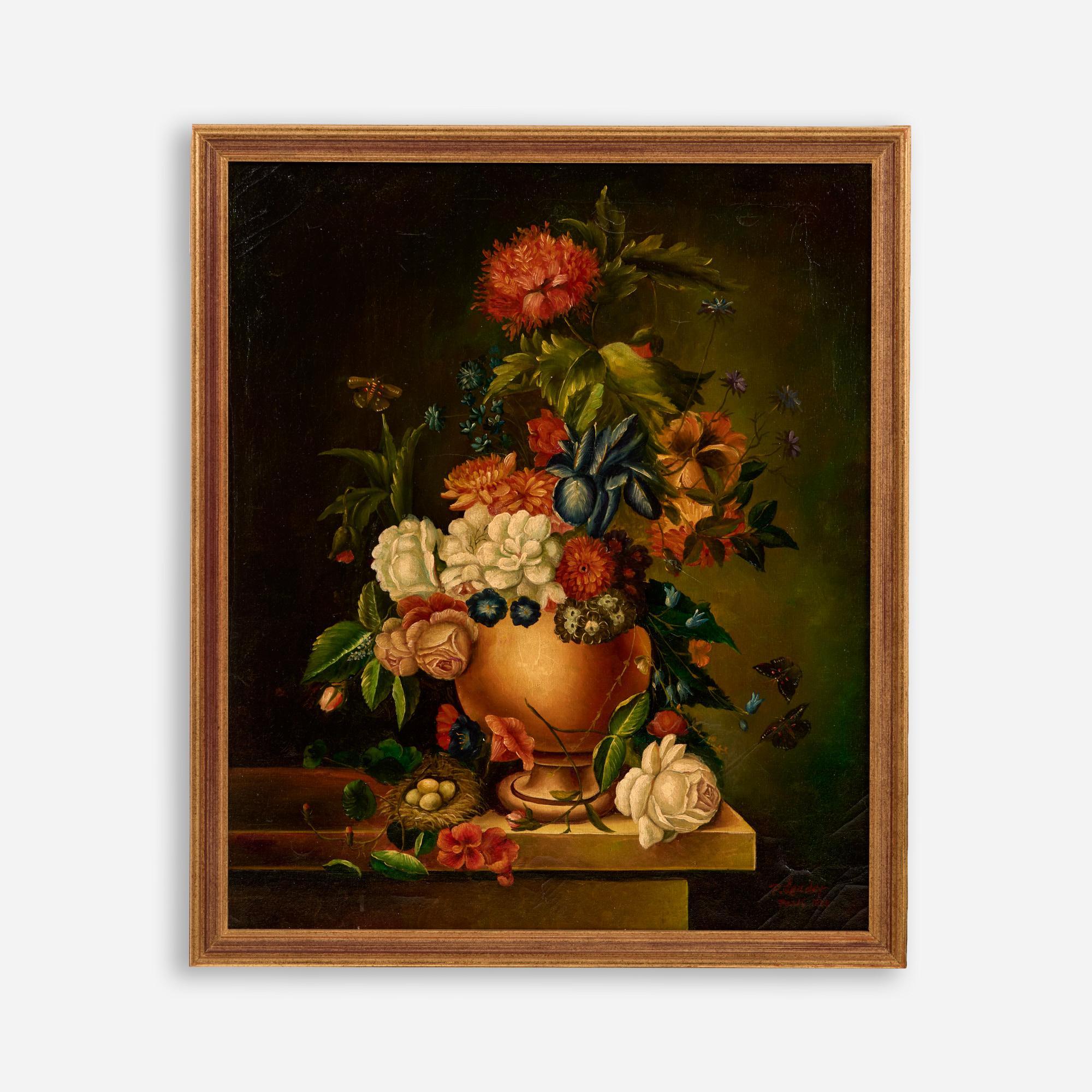 Appraisal: OIL STILL LIFE SIGNED P LEUDET PARIS An oil still