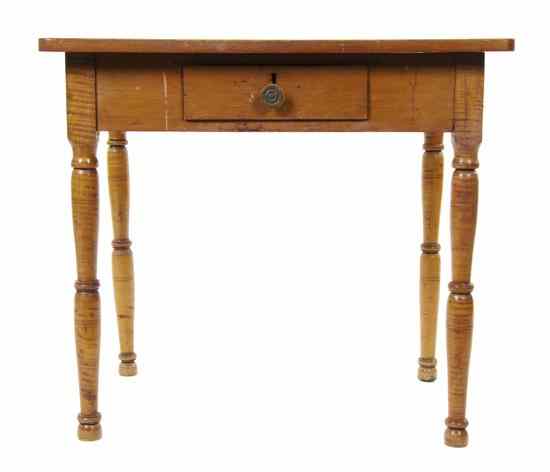 Appraisal: An American Pine Work Table having a rectangular top over