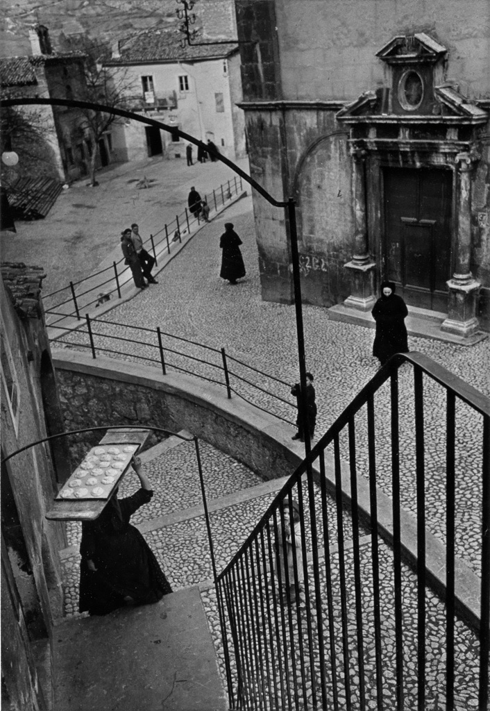 Appraisal: HENRI CARTIER-BRESSON - Christmas in Scanno Italy Ferrotyped silver print