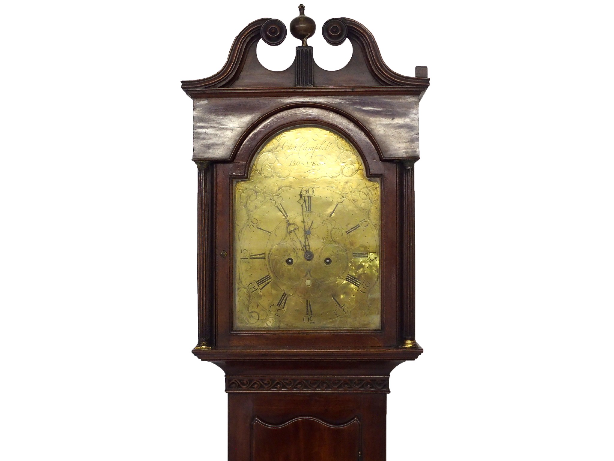 Appraisal: A th Century mahogany longcase clockthe brass face inscribed Chas