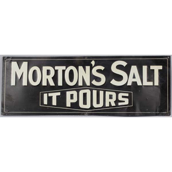 Appraisal: Vintage Morton's Salt It Pours Advertising Sign x