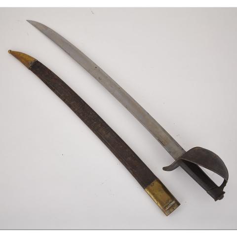 Appraisal: French Pattern Boarding Cutlass with Chatellerault marks and large engraved