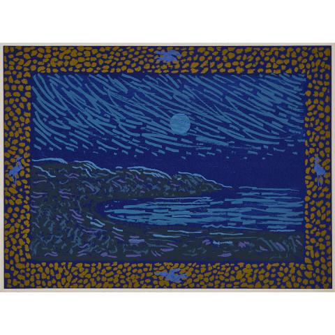 Appraisal: Erica Rutherford - NIGHT SHORE Canadian Colour silkscreen on heavy